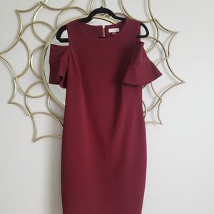 Calvin Klein maroon dress size 10